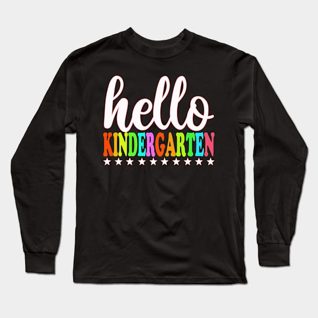 Hello Kindergarten First Day Of School Long Sleeve T-Shirt by Bao1991